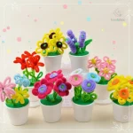 Kit bricolage coloré pour pot de fleurs DIY