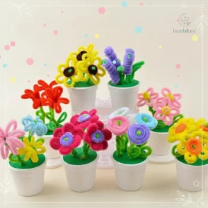 Kit bricolage coloré pour pot de fleurs DIY