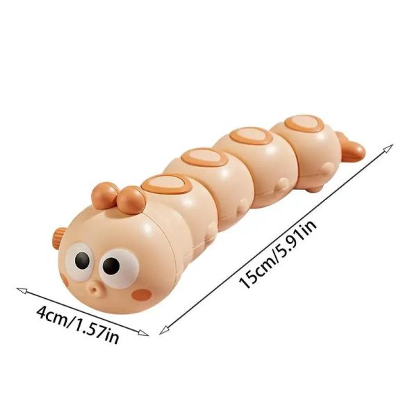 Chenille amusante qui rampe et zigzague