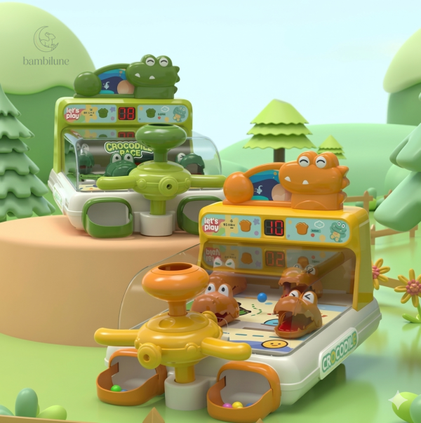 Jeu de flipper interactif Crocodile pour enfants de 3 à 4 ans