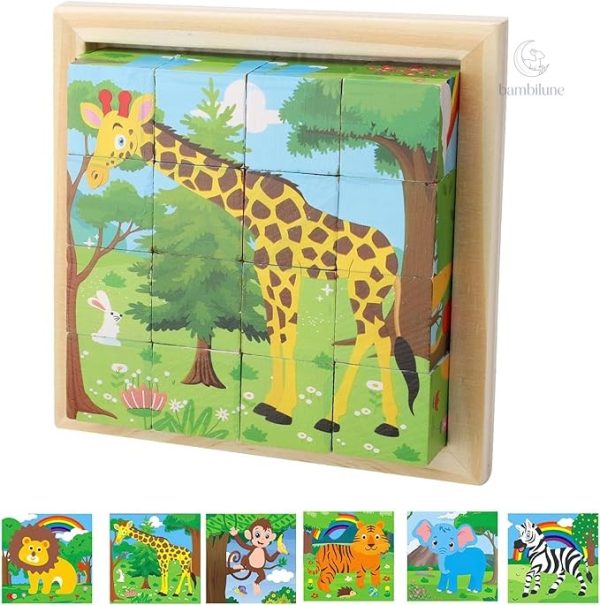 Puzzle éducatif en bois pour les enfants en bas âge