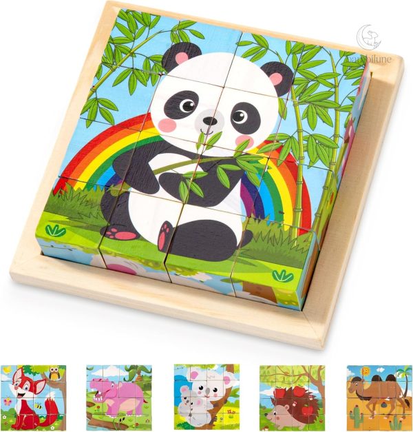 Jeu interactif en bois pour stimuler l'apprentissage