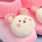 Chaussons pour bébés avec semelles antidérapantes