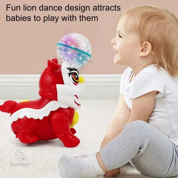 Jouet interactif lion qui danse et émet des sons
