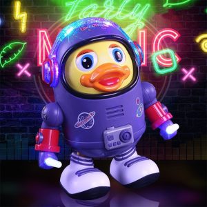 Peluche canard dansant, idéal pour stimuler le jeu créatif