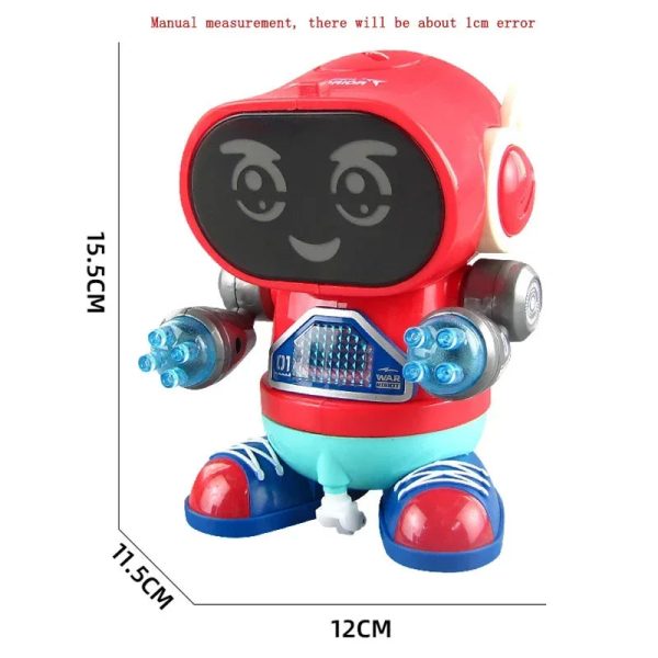 Robot dansant avec effets de lumière