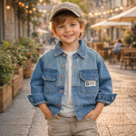Veste en jean élégante et durable pour garçons