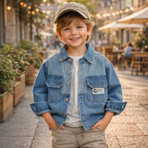 Veste en jean élégante et durable pour garçons