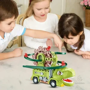 Grimpe et fais la course avec des dinosaures colorés