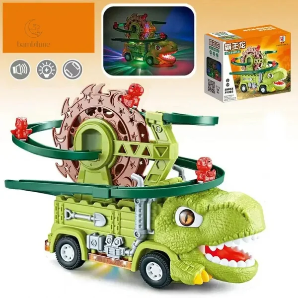Camion d'activités ludiques avec thème dinosaure