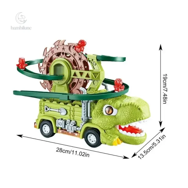 Expérience de jeu interactive avec Dino Slide Truck