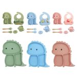 Set de vaisselle en silicone pour enfants - 7 pièces