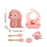 Set de repas en silicone - Coloré et adapté aux enfants
