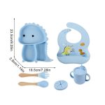 Dino Tablewear Set - Vaisselle durable en silicone