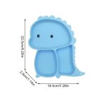 Vaisselle pour enfants en silicone - 7 pièces fun et pratiques