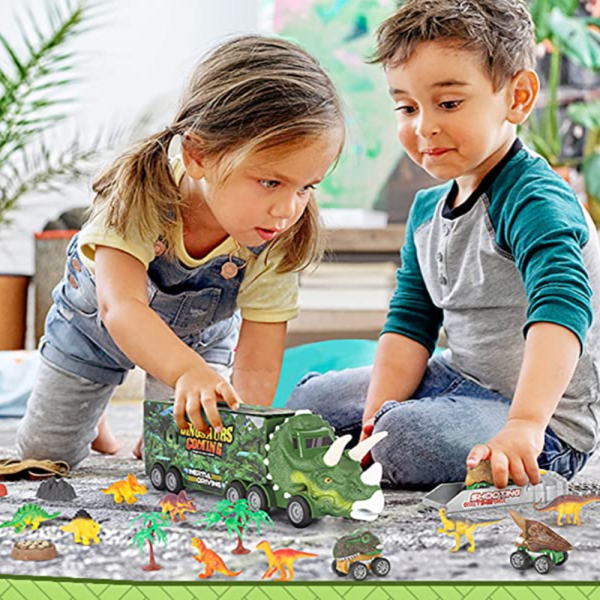 Camion pour dinosaures, parfait pour les enfants joueurs