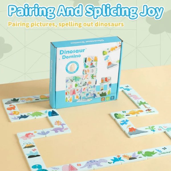 Jeu DinoDomino – Activité ludique pour les jeunes enfants