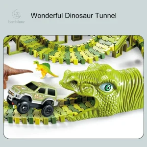 Circuit de course Dino pour jeunes enfants