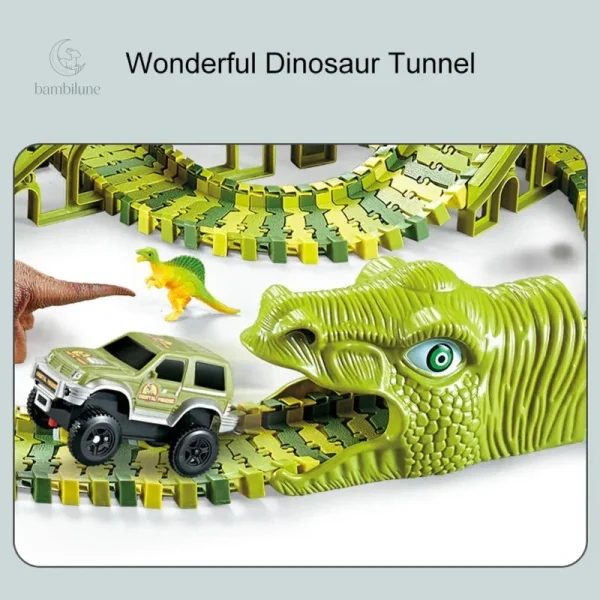 Circuit de course Dino pour jeunes enfants