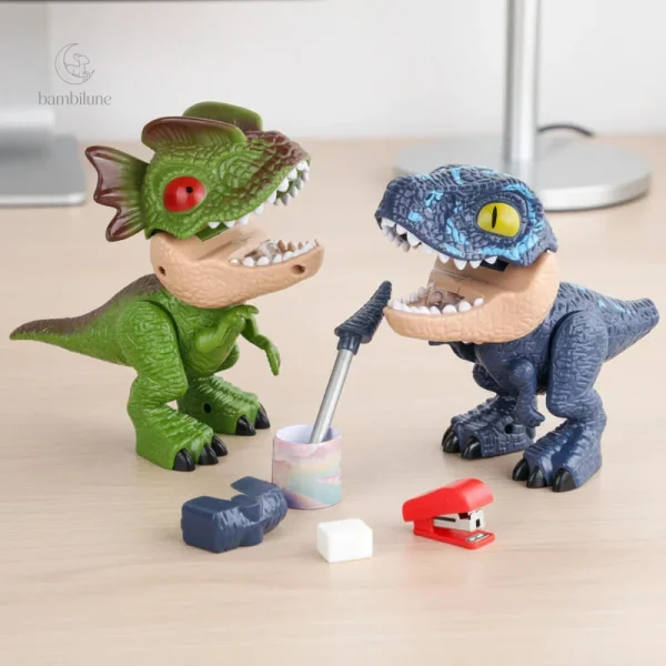 Accessoires de bureau ludiques en forme de dinosaure