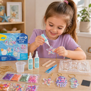DIY Crystal Keychain Kit pour enfants de 7 à 8 ans