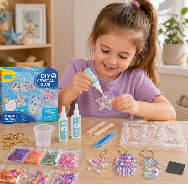 DIY Crystal Keychain Kit pour enfants de 7 à 8 ans