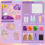 Kit de bricolage pour des porte-clés uniques et colorés