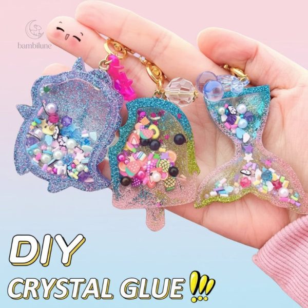 Porte-clés en cristal à personnaliser soi-même