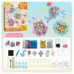 Set de création de porte-clés colorés pour enfants