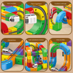 Circuit de train à assembler en famille
