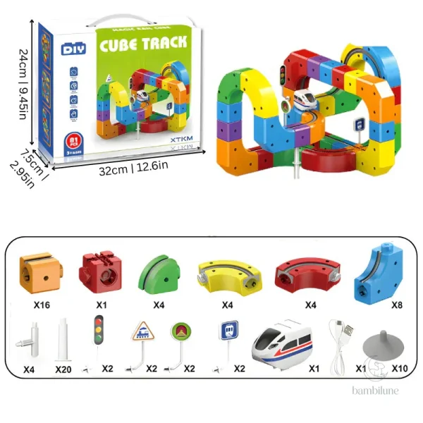 Ensemble de jeu pour construire des rails