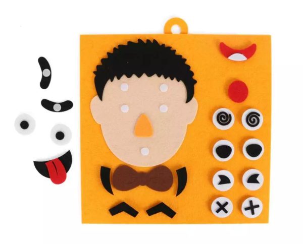 Créer des visages expressifs avec le puzzle DIY pour jeunes enfants