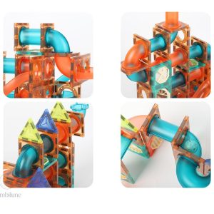 Jeu de construction en marbres avec magnets pour jeunes enfants