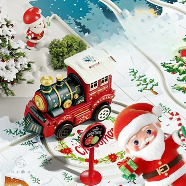 Casse-tête Train de Noël à assembler soi-même