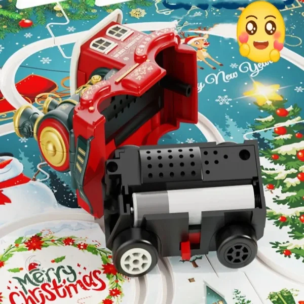 Construisez un décor de Noël avec ce train en puzzle