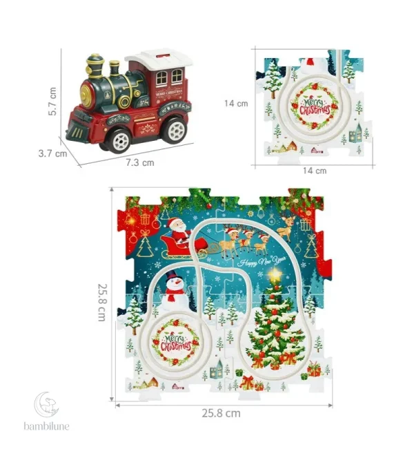 Ensemble de train de Noël DIY pour les passionnés