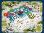 Puzzle créatif : un train de Noël à construire