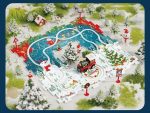 Jouet éducatif : casse-tête train de Noël à réaliser