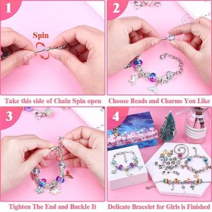 Kit de création de bracelets colorés pour les enfants