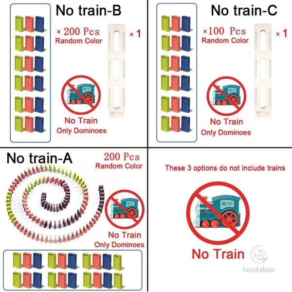 Activité ludique avec le train à dominos pour petits enfants