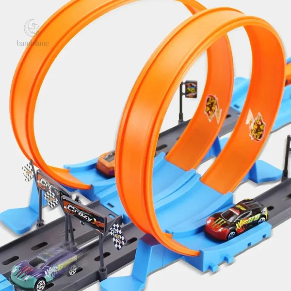 Circuit de course coloré pour des heures de divertissement