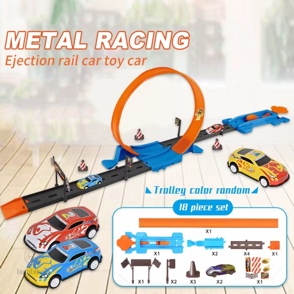 Piste de course double pour des courses palpitantes