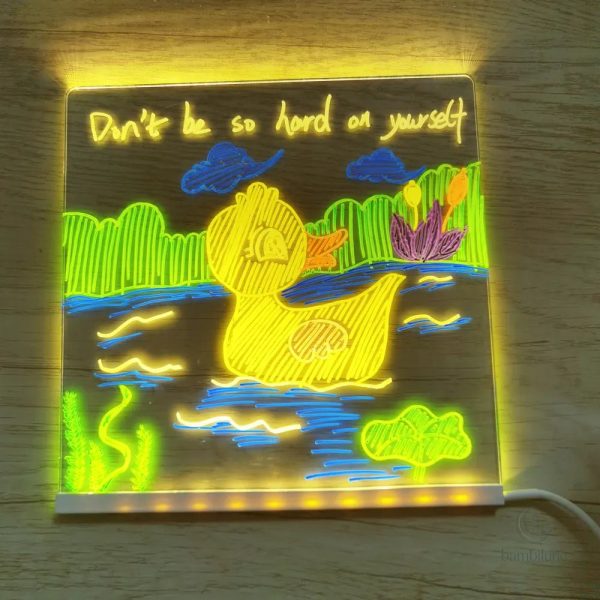 Surface de dessin illuminée pour des histoires brillantes