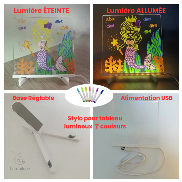 Accessoire de dessin lumineux pour une créativité sans limite