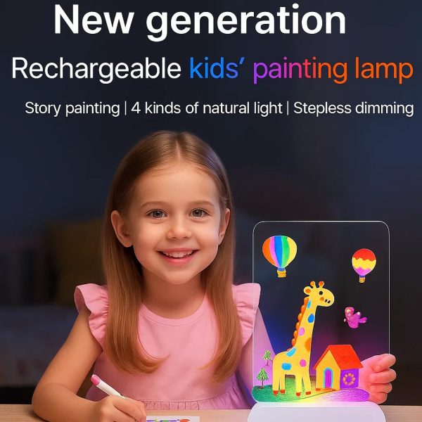 Inspiration lumineuse pour artistes, tableau de dessin