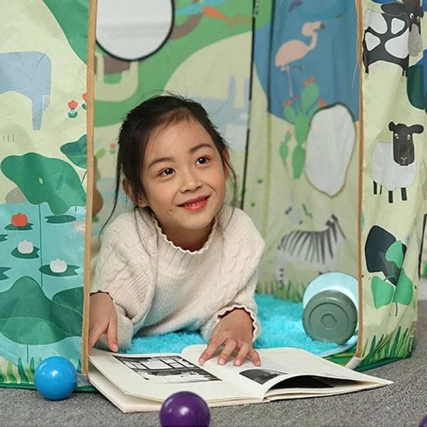 Tente colorée et pliable pour les petits aventuriers