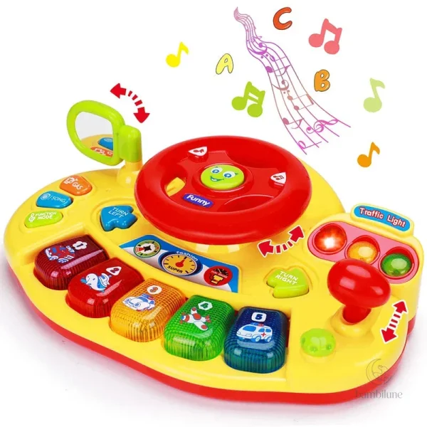 DriveWheel – Clavier et volant éducatif pour jeunes enfants