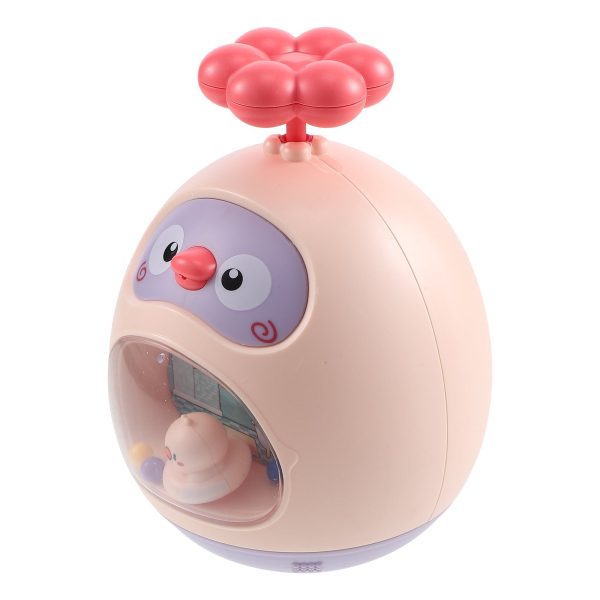 Canard rigolo qui éclabousse pendant le bain