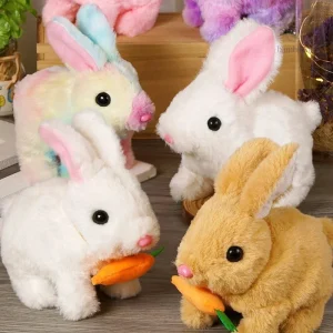 Lapin en peluche douillet pour enfants de 2 à 3 ans
