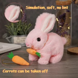 Jouet rebondissant en forme de lapin pour petits